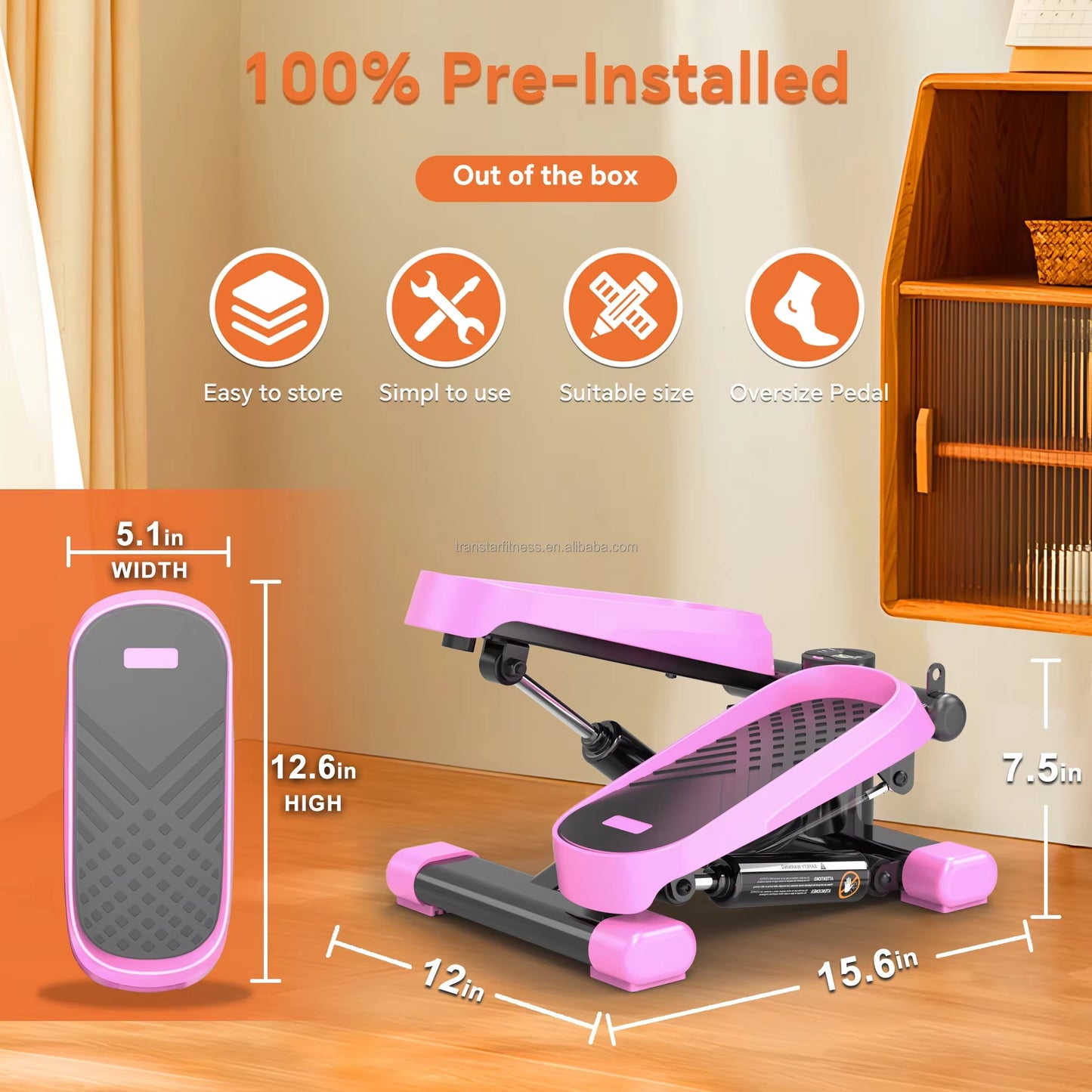 Hot Sale Home Stepping Aerobic Stepper Exercise Machine Fitness Training Mini Stair Stepper