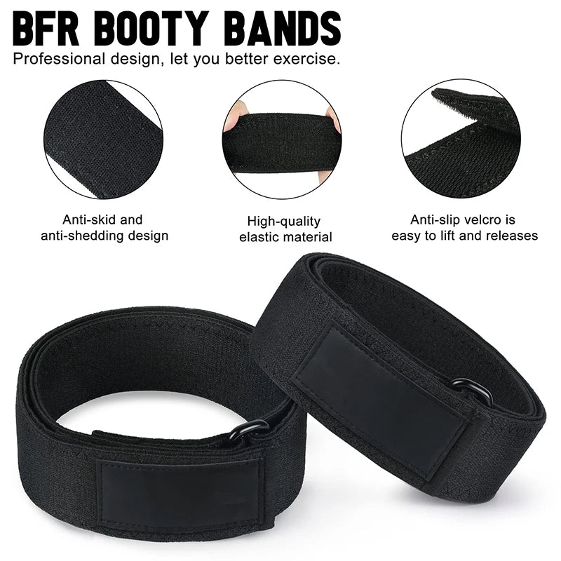 Blood Flow Restriction Bands Exercise Elastic Straps for Occlusion Training Heavy Workouts Help Increase Hips Leg Muscle Mass 