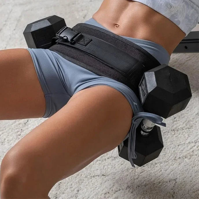 Weight-Bearing Belt Hip Thrust Hip Training Belt Weight-Bearing Dumbbell Gym Waist and Hip Protection