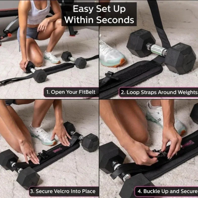 Weight-Bearing Belt Hip Thrust Hip Training Belt Weight-Bearing Dumbbell Gym Waist and Hip Protection
