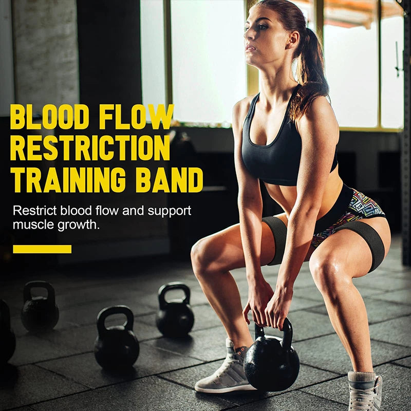 Blood Flow Restriction Bands Exercise Elastic Straps for Occlusion Training Heavy Workouts Help Increase Hips Leg Muscle Mass 