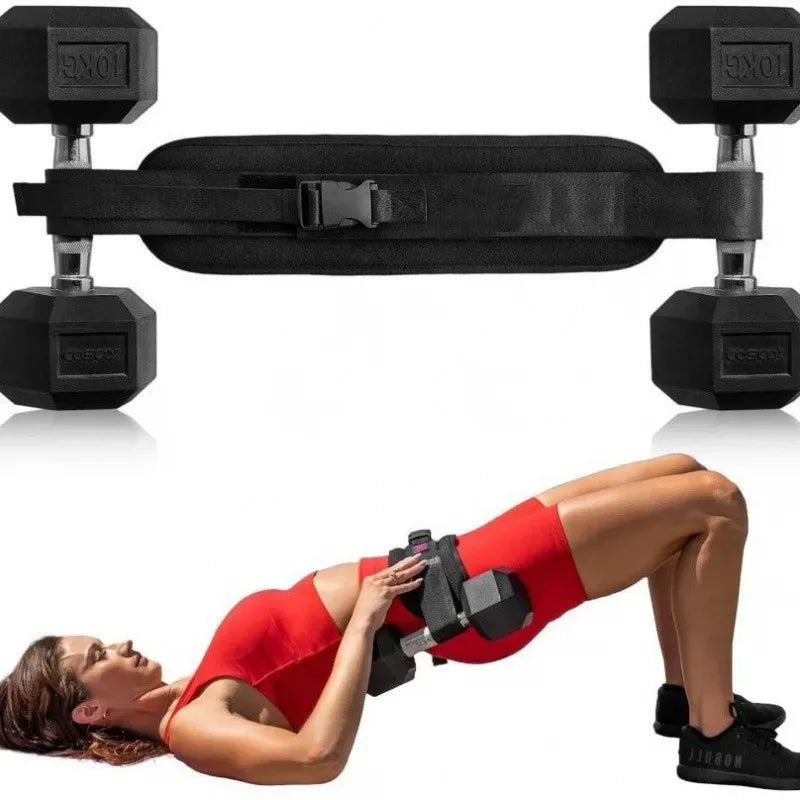 Weight-Bearing Belt Hip Thrust Hip Training Belt Weight-Bearing Dumbbell Gym Waist and Hip Protection