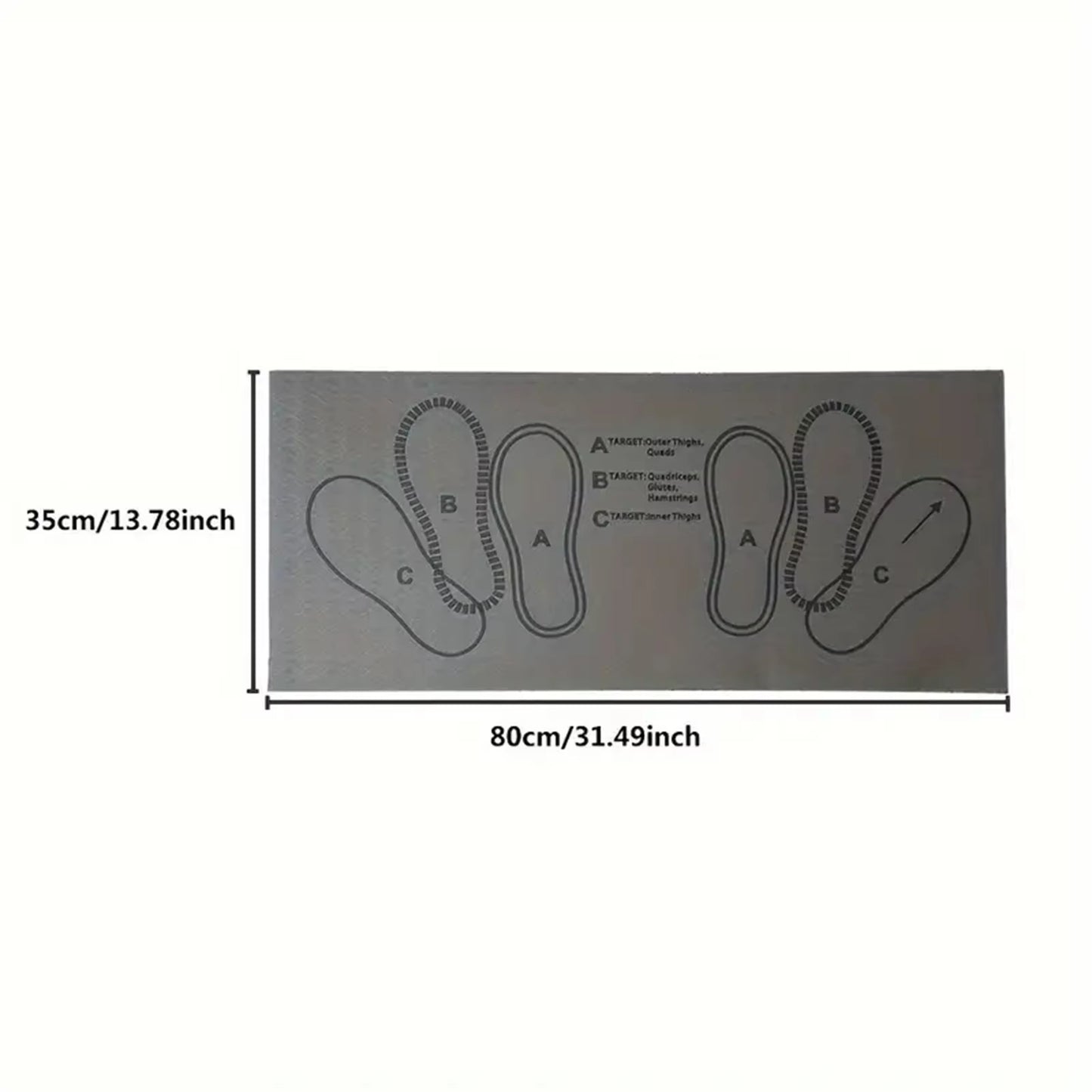 TPE Squat Mat Knee Matmsquat Mat Training Gluteal Muscle Pad for Home Yoga Pilates Stretching Xr-Hot