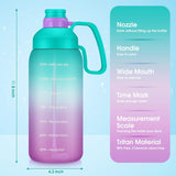 64 Oz Water Bottle - Food Grade Tritan, Large Capacity, Wide Mouth, Bpa Free, Straw - Ideal for Run, Hiking, Climbing, Fitness